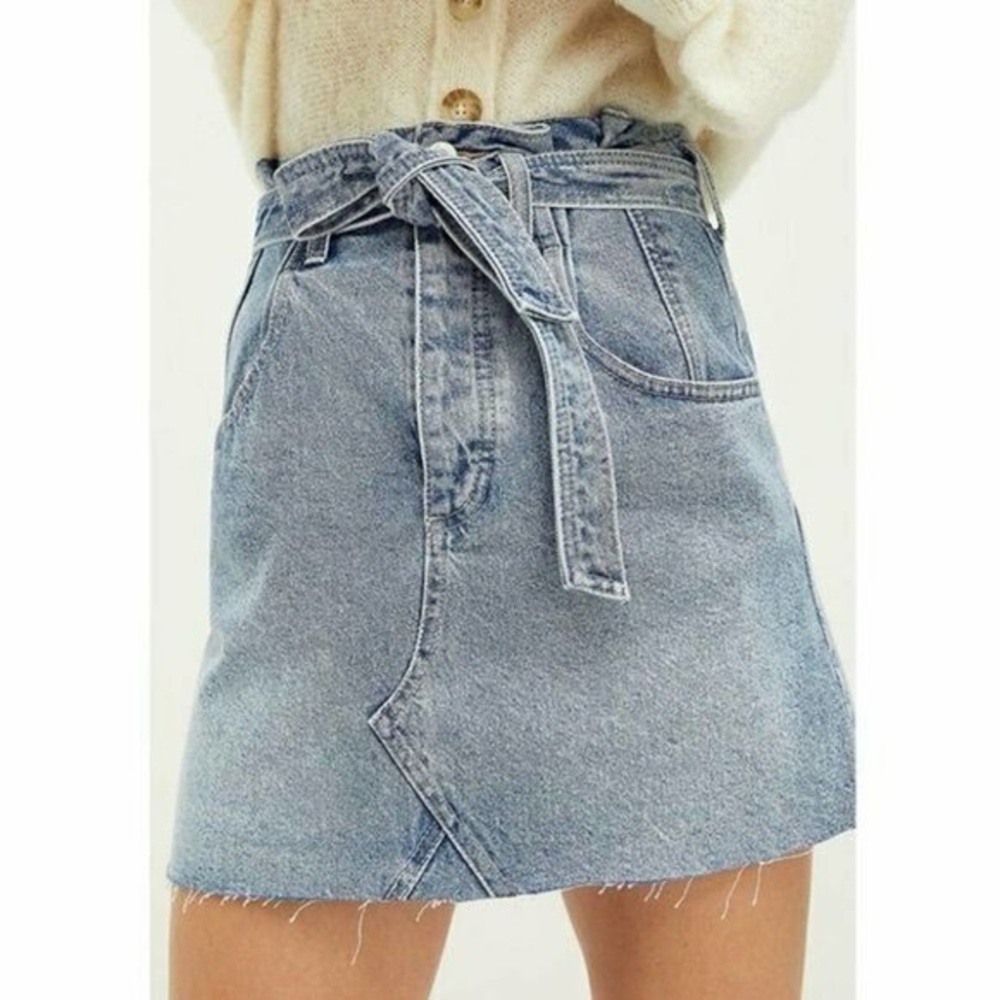 We The Free Free People East of Eden Denim Mini Skirt